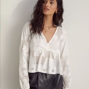 SOLD Aritzia Peplum Blouse